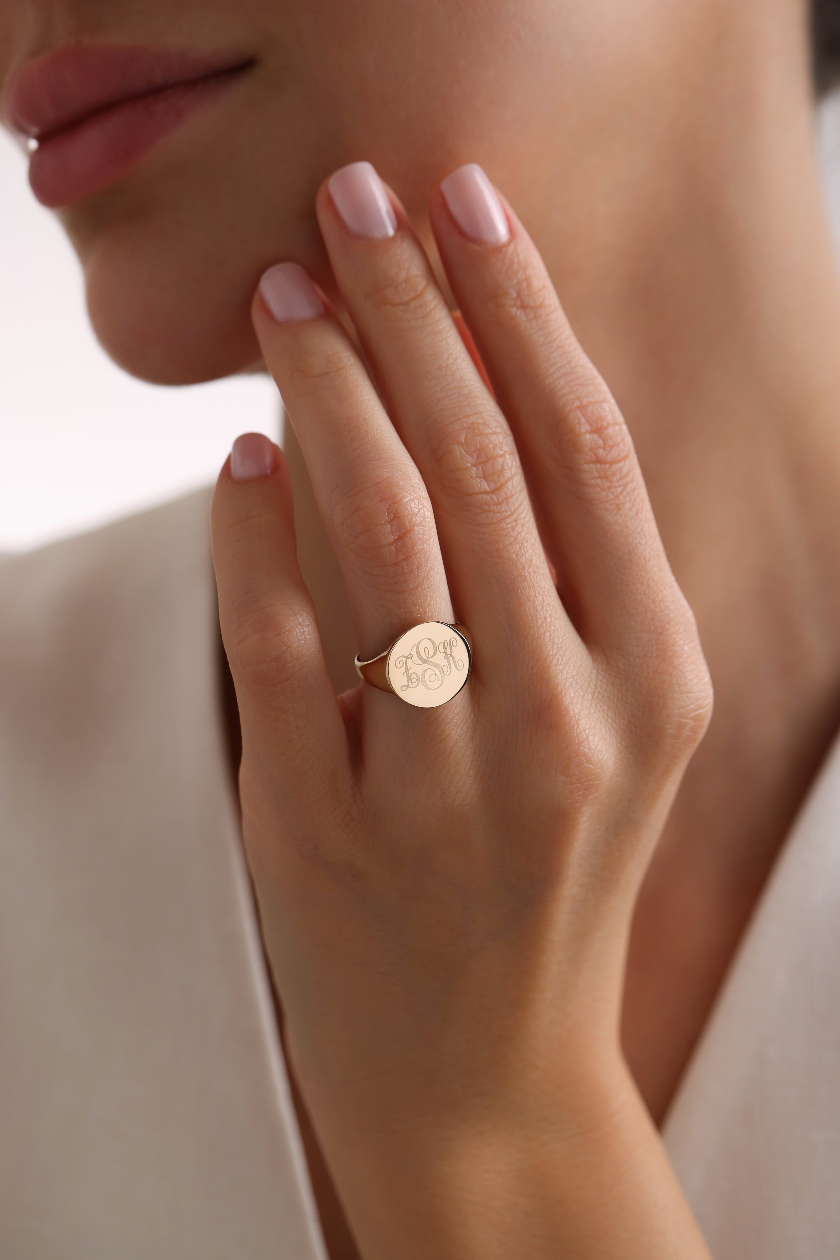 14k Gold Xlarge Signet Ring