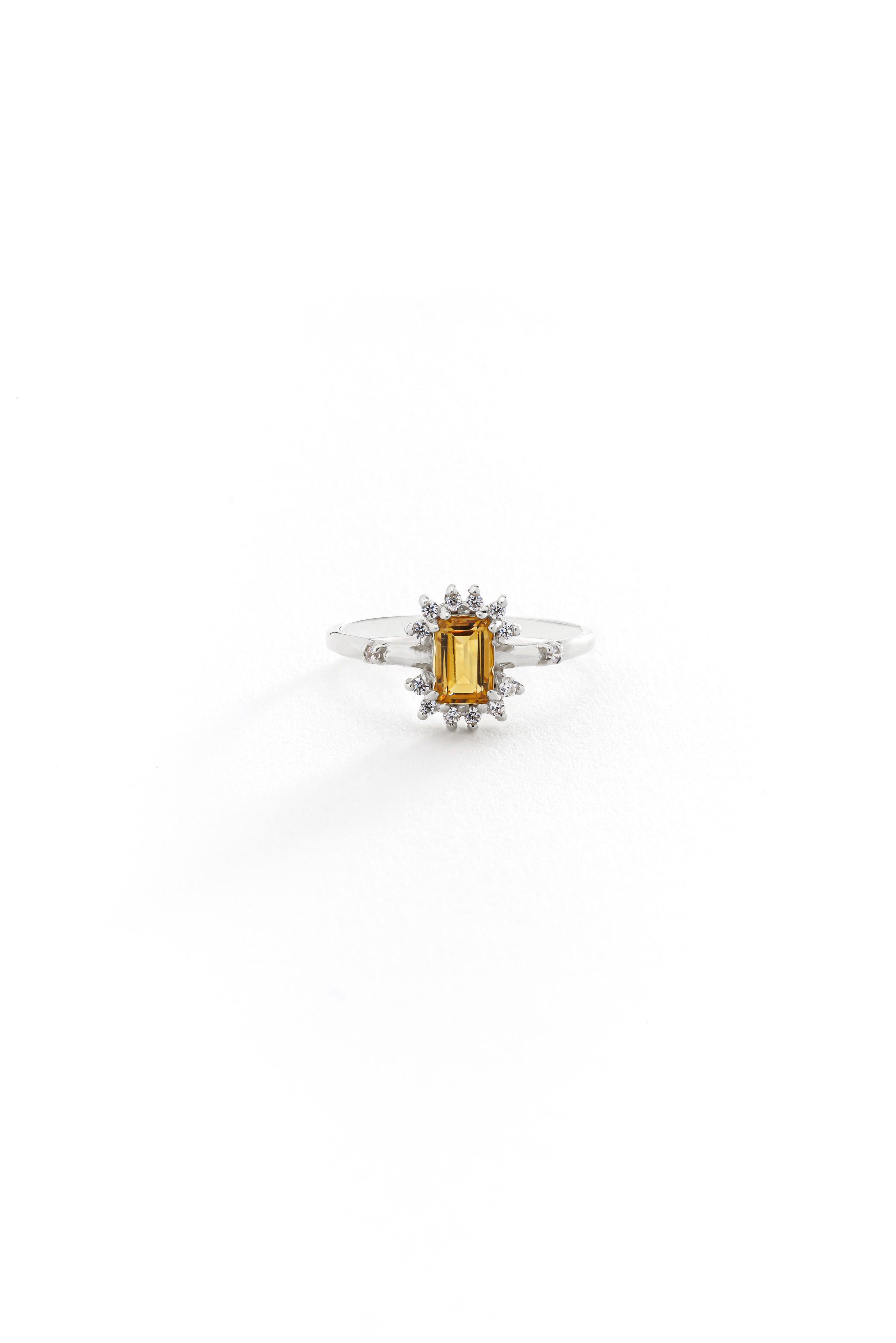 14k Gold Sun Mirage Citrine Ring