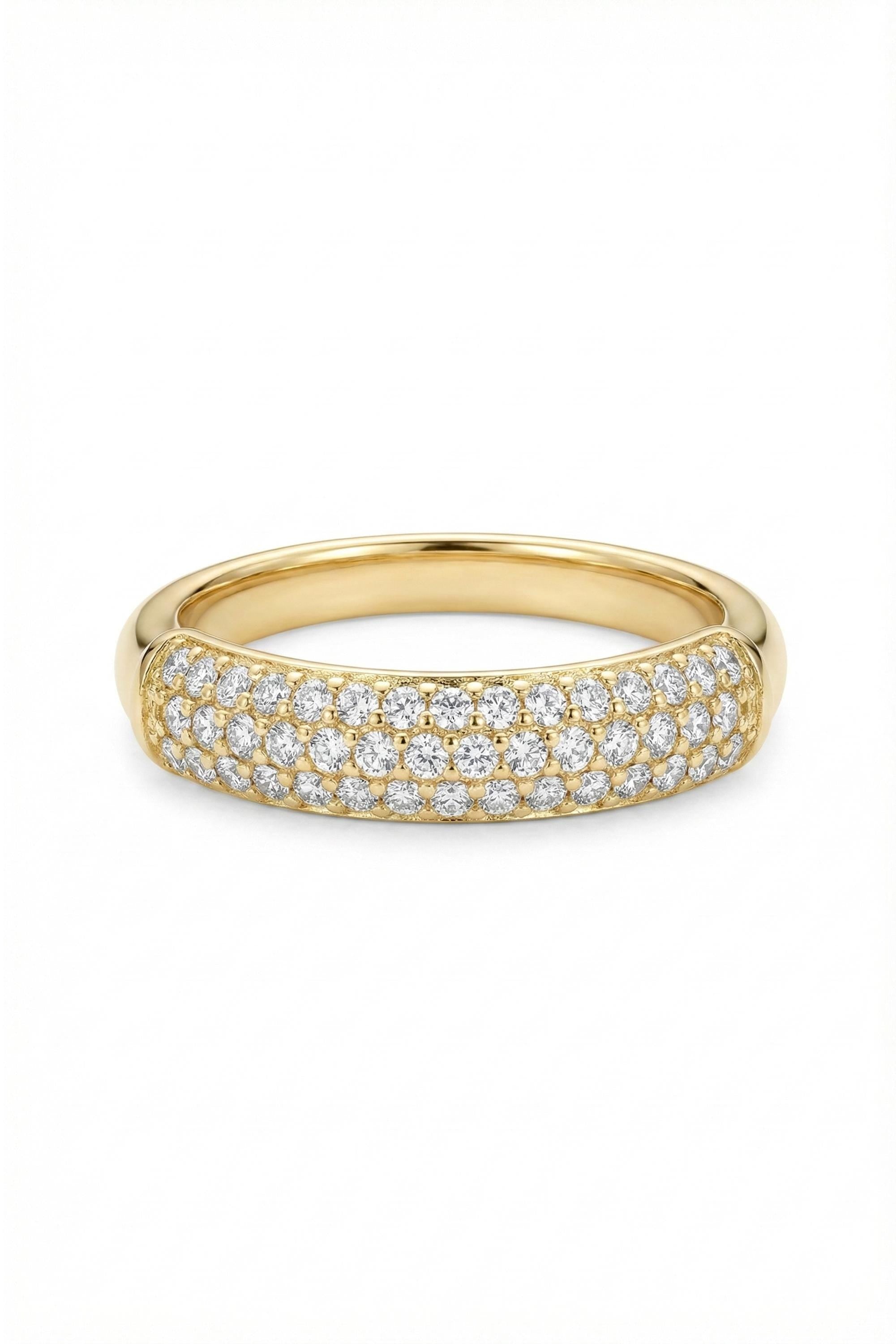 14K Pave Gold Ring