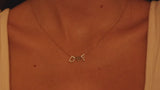 14k 18k Gold Diamond Letters With Heart Necklace