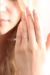 14k 18k Gold Heart With Turquoise / Handmade Gold Turquoise Ring