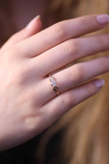 Wedding Diamond Band / Solitaire Diamond Ring