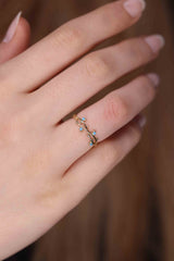 Turquoise Gold Ring / Handmade Turquoise Ring
