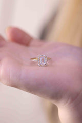 Baguette Diamond Simulant Wedding Ring / Half Eternity Band
