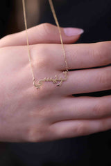 Gold Arabic Name Necklace / Handmade Gold Arabic Name Necklace Available