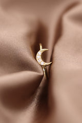 Diamond Moon Ring
