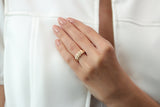 18k 14k Drop Gold Ring/ Handmade Gold Drop Ring/ Statement Ring/Minimalist Ring/ Stacking Ring